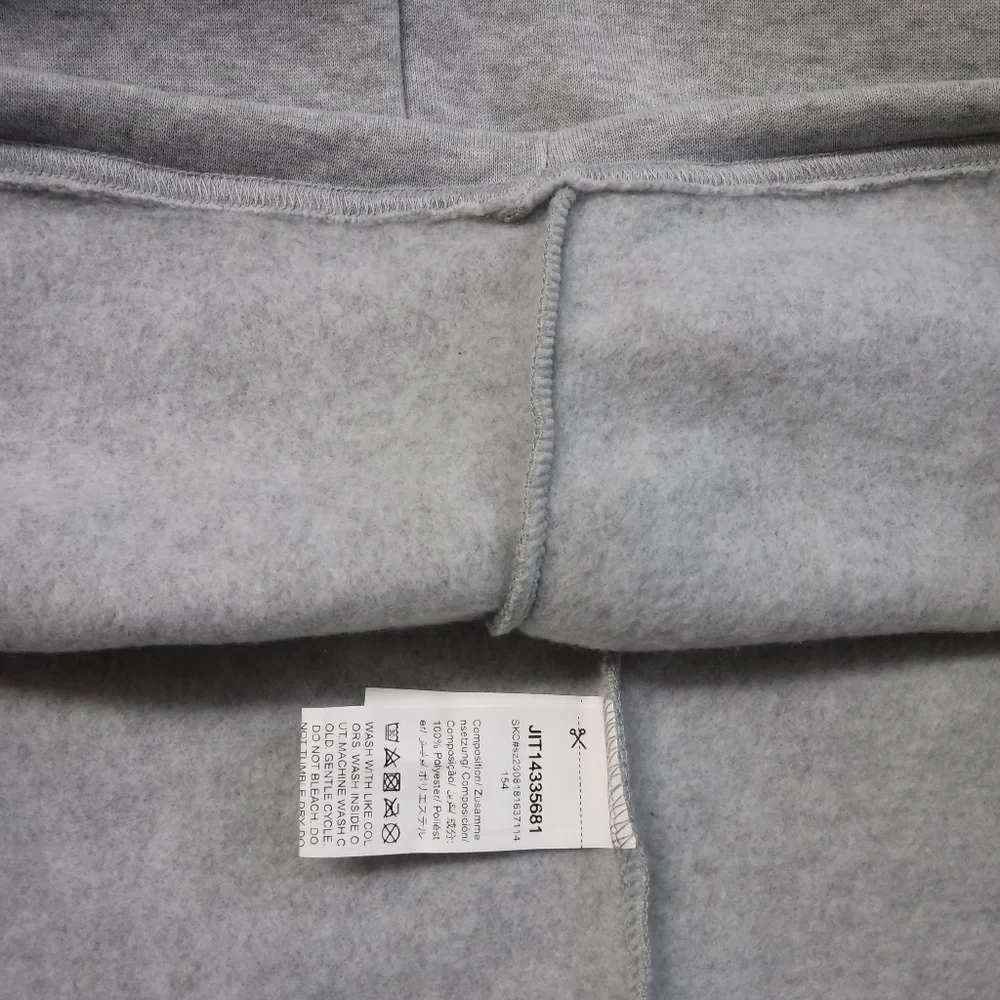 SHEIN "Malibu" Beach Gray Hooded Sweatdress Women L ~NWT~ - Picture 6 of 7